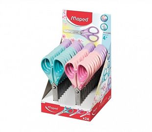 TIJERA MAPED ESSENTIALS SOFT PASTEL 13CM DISPLAY X24