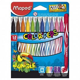 MARCADOR MAPED COLOR PEPS JUNGLE CJ X12