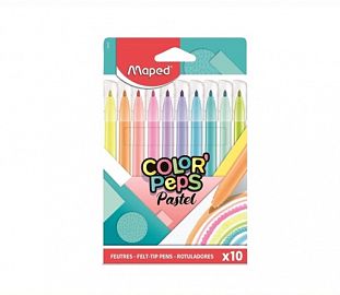 MARCADOR MAPED COLOR PEPS PASTEL CJ X10