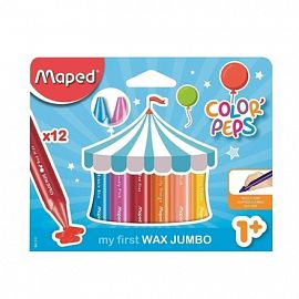 CRAYON DE CERA MAPED COLOR PEPS JUMBO CJ X 12