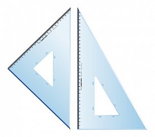 SET DE ESCUADRAS PLANTEC 35 X 45° Y 60° CON MM