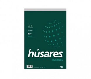 BLOCK PEGADO HUSARES BUSINESS A4 SIN PERFORAR 80H LISO