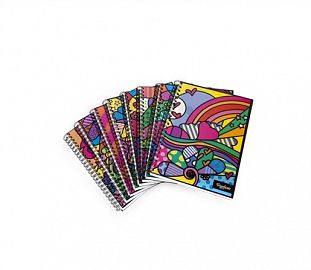 CUADERNO C/ESPIRAL TRIUNFANTE POP T/D A5 120H RAYADO