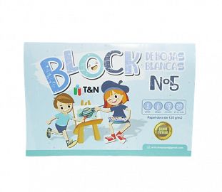 BLOCK DE DIBUJO TYN N°5 BLANCO