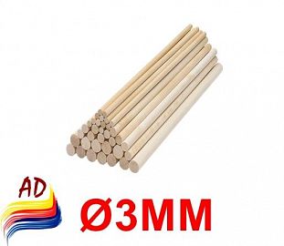 TARUGO DE PALO BLANCO AD 3MM
