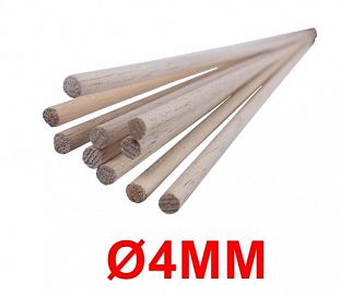 TARUGO DE MADERA BALSA AERO STAR 4MM