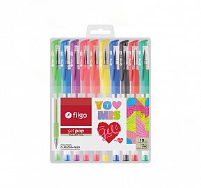 BOLIGRAFO ROLLER FILGO GEL POP 0.7 SURTIDO EST X10