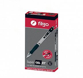 BOLIGRAFO ROLLER FILGO SUPER GEL RETRACTIL 0.7 CJ X12