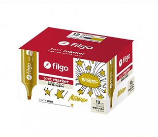 RESALTADOR FILGO TEXT MARKER METALIZADO BRONCE CJ X12