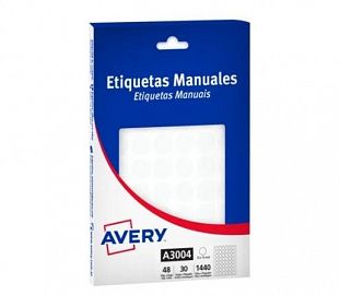 ETIQUETA AUTOADHESIVA AVERY 3004 X30H 15 X 48