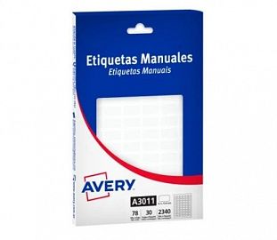 ETIQUETA AUTOADHESIVA AVERY 3011 X30H 6 X 15.8