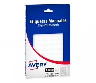 ETIQUETA AUTOADHESIVA AVERY 3020 9 X 48