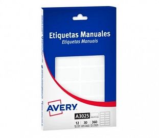 ETIQUETA AUTOADHESIVA AVERY 3025 X30H 19.8 X 51.5