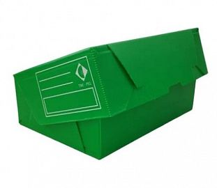 CAJA DE ARCHIVO TV PLASTICA THE PEL OFICIO 12 VERDE (36X25X12)