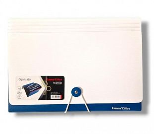CLASIFICADOR 12 DIVISIONES LAMA A4 COMBINADO BLANCO/AZUL