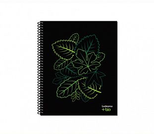 CUADERNO C/ESPIRAL LEDESMA +BIO T/PP 21X27 84H LISO