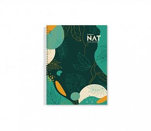 CUADERNO C/ESPIRAL LEDESMA NAT T/SEMIRRIGIDA 21X27 80H RAYADO