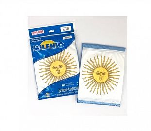 BANDERA MILENIO ARGENTINA DE POLIESTER 135X216 C/SOL