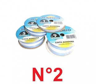 CINTA BANDERA MILENIO N°2 12MM X 10MTS