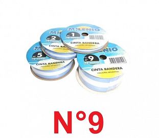 CINTA BANDERA MILENIO N°9 40MM X 10MTS