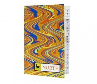 LIBRETA NORTE 401 C/INDICE 10.5 X 6.6 40H