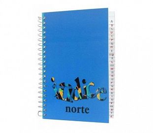 LIBRETA C/ESPIRAL NORTE 7050 C/INDICE 14 X 9.5 70H