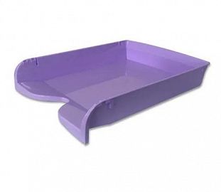 BANDEJA PAPELERA PIZZINI A4 1 PISO AUTOAPILABLE PASTEL VIOLETA
