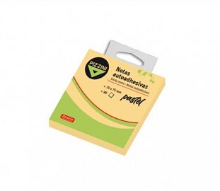 NOTAS ADHESIVAS PIZZINI 75X75MM 80H PASTEL VERDE EST. P/COLGAR