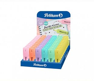 RESALTADOR PELIKAN FLASH PASTEL EXHIBIDOR X60