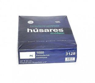 FORMULARIO CONTINUO HUSARES ORIGINAL LISO TROQUELADO PLECA 6