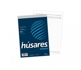 BLOCK PEGADO HUSARES BUSINESS ESQUELA 80H RAYADO