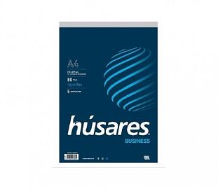 BLOCK PEGADO HUSARES BUSINESS A4 80H RAYADO