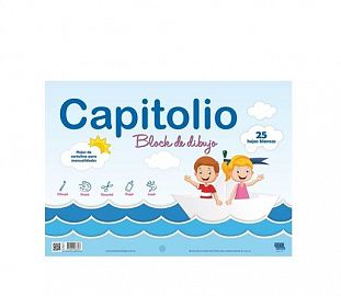 BLOCK DE DIBUJO HUSARES CAPITOLIO N°6 BLANCO 25H