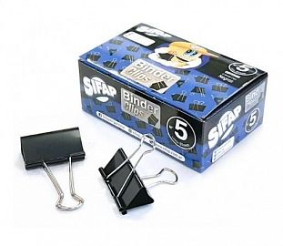 BINDER CLIP SIFAP N°5 (51MM) NEGRO CJ X12