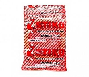 CINTA ADHESIVA BIFAZ STIKO 12X25