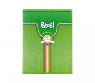 CUADERNO ABROCHADO POTOSI T/F 16X21 48H RAYADO