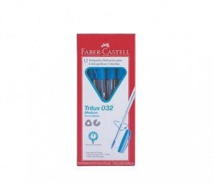 BOLIGRAFO FABER CASTELL TRILUX 032M 1MM CJ X12