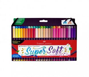 MARCADOR PUNTA PINCEL FABER CASTELL SUPERSOFT EST. X50