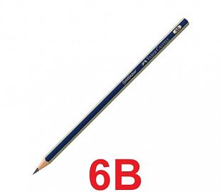 LAPIZ DE GRAFITO FABER CASTELL GOLDFABER 6B CJ X12