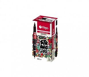MARCADOR PERMANENTE DOBLE PUNTA FILGO 042 CJ X12