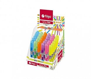 RESALTADOR FILGO LIGHTER FINE FLUO SURTIDO DISPLAY X36