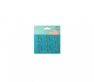 MAW - PAPER CLIP CON FORMA LLAMA/PEREZOSO X 6 (SUTIDO) - LLAMAZING