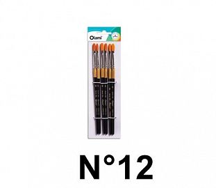 PINCEL LENGUA DE GATO OLAMI BL X6 150-12