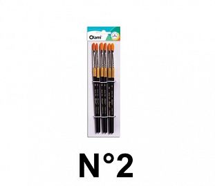 PINCEL LENGUA DE GATO OLAMI BL X6 150-2