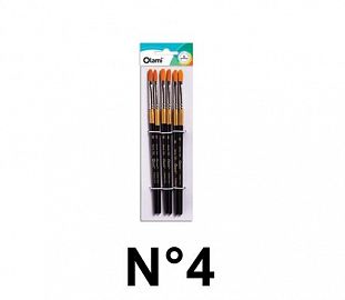 PINCEL LENGUA DE GATO OLAMI BL X6 150-4