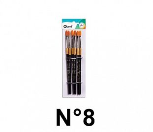 PINCEL LENGUA DE GATO OLAMI BL X6 150-8