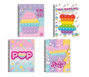 CUADERNO C/ESPIRAL INK DROP T/D A4 100H RAYADO - POP IT