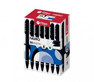 BOLIGRAFO FILGO NERO RETRACTIL 1.0 CJ X36