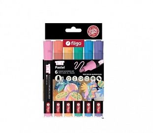 MARCADOR FILGO TNT 3.0 PASTEL EST X6