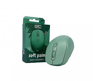 MOUSE INALAMBRICO GTC SOFT PALM PASTEL VERDE